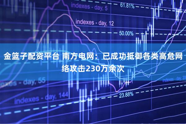 金篮子配资平台 南方电网：已成功抵御各类高危网络攻击230万余次